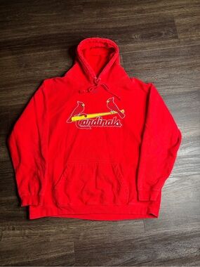 Vintage Y2K Team Nike St Louis Cardinals Nike Center Swoosh Pullover Hoodie
